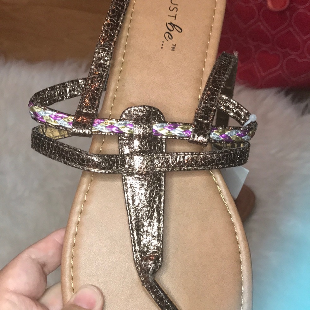 New mocha sandals gladiator style size 9